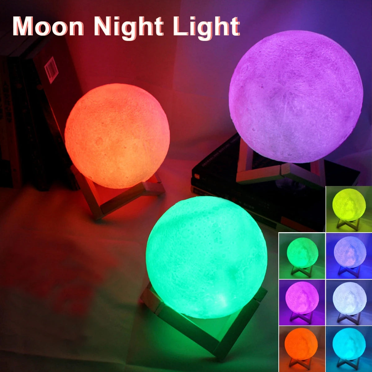 LunaGlow | Kids Night Light Galaxy Lamp